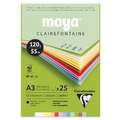 Clairefontaine | MAYA® Knutselblok — pastel, A3, 29,7 cm x 42 cm, blok (eenzijdig gelijmd) 25 vellen, glad, 120 g/m²