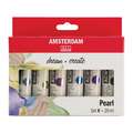 Talens | AMSTERDAM Standard Series acrylverf — 6-sets, 6 x tube 20 ml, Pearl, set