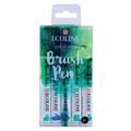 Talens ECOLINE® Brush Pen Marker, sets, 5 kleuren — groenblauw