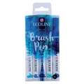 Talens ECOLINE® Brush Pen Marker, sets, 5 kleuren — blauw
