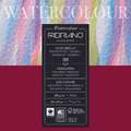 FABRIANO® Watercolour aquarelpapier, 20 cm x 20 cm, 200 g/m², blok met 20 blad, 4-zijdig gelijmd