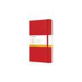 MOLESKINE® | Classic Notebook — hardcover, 192 blz, 9 cm x 14 cm, 5. Layout: ruled — cover: Scarlet red