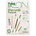 Paint On recycled papier Clairefontaine, blok (eenzijdig gelijmd), A5, 14,8 cm x 21 cm, 250 g/m², 1. Blok met 30 vel