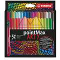STABILO® | ARTY pointMax fineliner — sets, 32 kleuren, 0,8 mm, conische punt