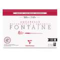 Clairefontaine | FONTAINE aquarelpapier fijngekornd — 300 g/m², 36 cm x 51 cm, fijn, 300 g/m², blok (eenzijdig gelijmd)