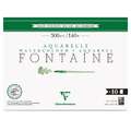Clairefontaine | FONTAINE® aquarelpapier — grain torchon 300 g/m², 31 cm x 41 cm, 31 cm x 41 cm, 300 g/m², blok (eenzijdig gelijmd)