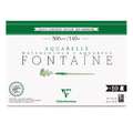 Clairefontaine | FONTAINE® aquarelpapier — grain torchon 300 g/m², 36 cm x 51 cm, 36 cm x 51 cm, 300 g/m², blok (eenzijdig gelijmd)