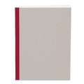 Cahier pour esquisses et ébauches K & P, 14,8 x 21 cm (A5) Portrait - 100 g/m² - 144 pages, Bande de lin rouge, Carnet à esquisses