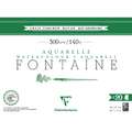 Clairefontaine | FONTAINE® aquarelpapier — grain torchon 300 g/m², 46 cm x 61cm, 46 cm x 61 cm, 300 g/m², blok (vierzijdig gelijmd)