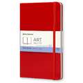 MOLESKINE® | ART Sketchbook — hardcover, Large, 13 cm x 21 cm, 165 g/m², 2. Layout: blanco — cover: Scarlet red