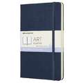 MOLESKINE® | ART Sketchbook — hardcover, Large, 13 cm x 21 cm, 165 g/m², 3. Layout: blanco — cover: Sapphire blue