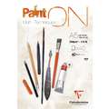 Clairefontaine | Paint ON Blanc — multi-papier, (A5) 14,8 cm x 21 cm, 250 g/m², 2. Blok (kopsgelijmd) met 40 vel