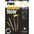 Clairefontaine | Paint ON Noir — zwart multi-papier, A5, 14,8 cm x 21 cm, 250 g/m², 1. Blok (kopsgelijmd) met 20 vel