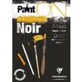 Clairefontaine | Paint ON Noir — zwart multi-papier, A4, 21 cm x 29,7 cm, 250 g/m², 1. Blok (kopsgelijmd) met 20 vel