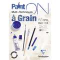 Clairefontaine | Paint ON à Grain — multi-papier, (A5) 14,8 cm x 21 cm, 250 g/m², 2. Blok (kopsgelijmd) met 20 vel