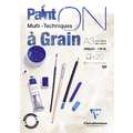 Papier multi-techniques PaintON à Grain Clairefontaine, A3 - 29,7 x 42 cm, Bloc de 20 feuilles, 250 g/m², Bloc collé 1 côté