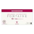 Clairefontaine | FONTAINE® aquarelpapier —  grain fin 300 g/m², 20 cm x 40 cm, 300 g/m², fijn, 3. Blok met 15 vel — vierzijdig gelijmd