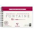 Clairefontaine FONTAINE spiraalblok, fijne korrel, 12 cm x 18 cm, 300 g/m², fijn, blok, spiraalgebonden