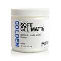 GOLDEN® | Soft gel medium, pot 473 ml, 2. Matte = mat