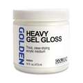 GOLDEN® | Heavy gel medium, pot 473 ml, 1. Gloss = glans
