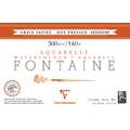Clairefontaine | FONTAINE® aquarelpapier — gesatineerde korrel 300 g/m², 12 x 18cm - 300g/m² - Blok van 12 vellen, 1 stuk, blok (eenzijdig gelijmd)