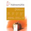 Bloc de papier velours Hahnemühle pour pastel, 24 cm x 32 cm, 260 g/m², Floqué, Bloc collé 1 côté