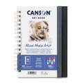CANSON® | Mixed Media Artist ART BOOK — spiraal, A4, 21 cm x 29,7 cm, fijn, 300 g/m², 1. Portret = staand formaat