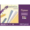 FABRIANO® | Tiziano pastelpapier, A4, 21 cm x 29,7 cm, 160 g/m², ruw|gestructureerd, 3. Blok - éénzijdig gelijmd | 30 vel | pastel tinten