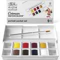 WINSOR & NEWTON™ | Cotman™ aquarelverf — 8-pocketsets, Portret, set