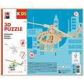 Marabu | KiDS 3D PUZZLE — onbehandeld hout, Helicopter