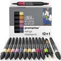 Set van 12 markers Promarker™ + 1 blender, steampunk