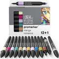 Set van 12 markers Promarker™ + 1 blender, Romance, set