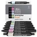 Sets de 6 marqueurs Promarker Brush Winsor & Newton, tons pastels