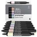 Set de 6 marqueurs Promarker Winsor & Newton, tons pastels, Set