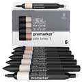 Set de 6 marqueurs Promarker Winsor & Newton, couleurs chair, Set