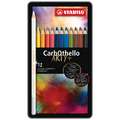 Coffret de crayons pastels Stabilo Carbothello, 12 crayons pastels