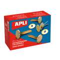 APLI® | monsterklemmen met ring, 100 stuks, 30 mm, pak van 100 stuks