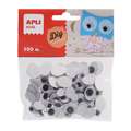 Lot de 100 yeux mobiles, ovales