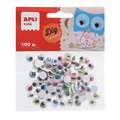 Lot de 100 yeux mobiles, ovales