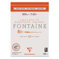 Clairefontaine | FONTAINE® aquarelpapier — gesatineerde korrel 300 g/m², (A3) 29,7 cm x 42 cm, blok (eenzijdig gelijmd)