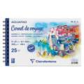 Clairefontaine | AQUAPAD® aquarelpapier — reisboekje, 17 cm x 27 cm, 300 g/m², fijn, 2. Blok met 25 vel