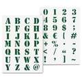 QBIX | Industrial alphabet stencil — 2-sets, A3, 29,7 cm x 42 cm, set