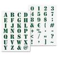 QBIX | Industrial alphabet stencil — 2-sets, A4, 21 cm x 29,7 cm, set