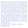 QBIX | Alphabet stencil — 26-sets, Serif — 5 cm, set, 2. Serif — met schreef