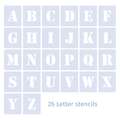Set 26 pochoirs Alphabet, 7 cm - sérif, Set