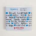 KHADI PAPERS | Aquarelpapier ○ handgeschept — losse vellen & pakken, 20 cm x 20 cm, pak van 20 stuks, mittelrau, 320 g/m²