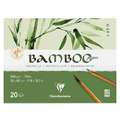 Papier Bamboo Clairefontaine, 30 cm x 40 cm, 30 x 40 cm, 250 g/m², Bloc de 20 feuilles collé en tête