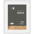 nielsen® | Skava wissellijst — grenenhout ○ incl. passe-partout, Wit, 40 cm x 50 cm — uitsnede passe-partout 30 cm x 40 cm