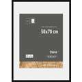 nielsen® | Skava wissellijst — grenenhout ○ incl. passe-partout, Zwart, 50 cm x 70 cm — uitsnede passe-partout 40 cm x 50 cm