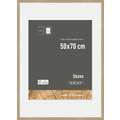 nielsen® | Skava wissellijst — grenenhout ○ incl. passe-partout, Eiken naturel, 50 cm x 70 cm — uitsnede passe-partout 40 cm x 50 cm